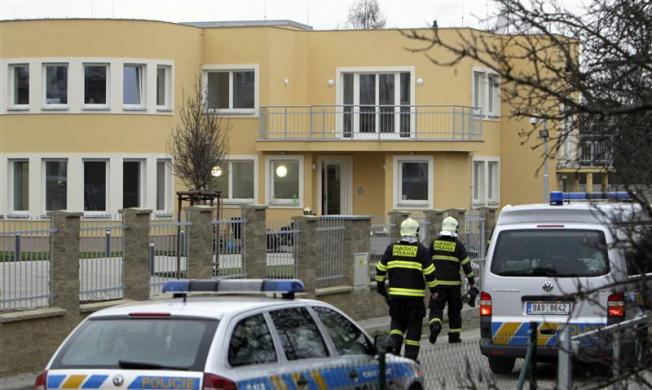 firefighters search an area after an explosion in prague january 1 photo reuters