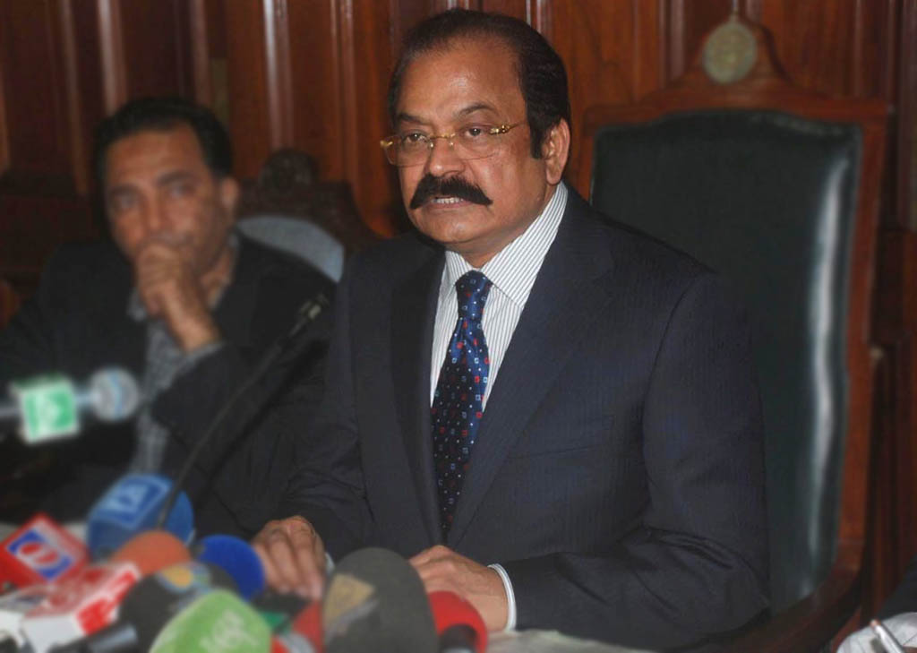 former president pervez musharraf alone was responsible for his actions and he alone will be tried for treason says punjab law minister rana sanaullah photo nni