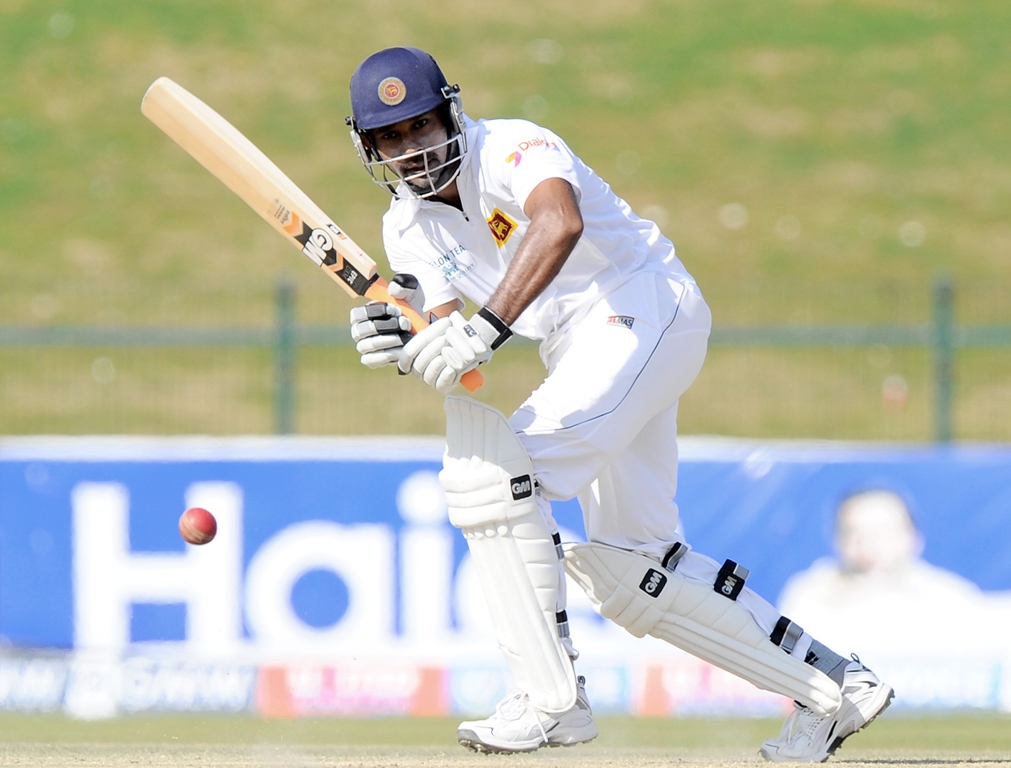 sri lankan batsman prasanna jayawardene plays a shot during the final day of the first cricket test match between pakistan and sri lanka at the sheikh zayed stadium in abu dhabi on january 4 2014 photo afp