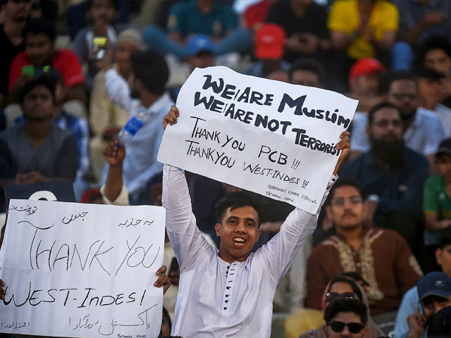 from the signs carried by the crowd to the immense respect shown to the opposing team the magnitude of yesterday s match was lost on no one photo courtesy pcb