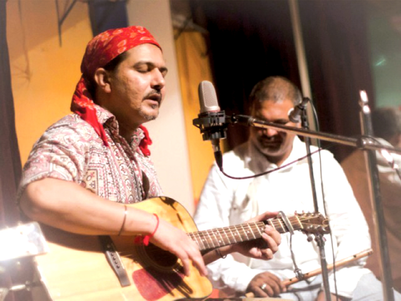 azhar croons his heart out in an attempt to find meaning and beauty not to pass of as another faux sufi singer photo file