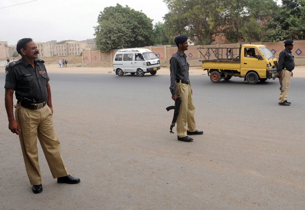 no other city in the country has a mortality rate for its police officers like that of karachi and it is getting worse year on year photo afp