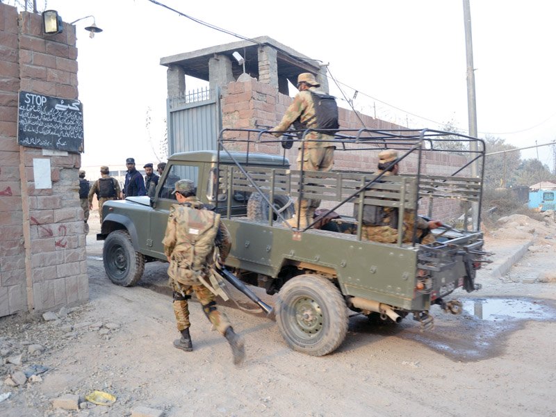 a contingent of pakistan army was dispatched to the central jail peshawar photo muhammad iqbal express