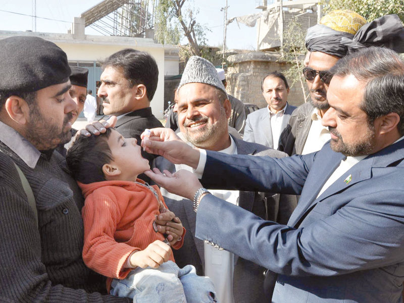 governor shaukatullah khan participates in the vaccination drive on monday photo inp