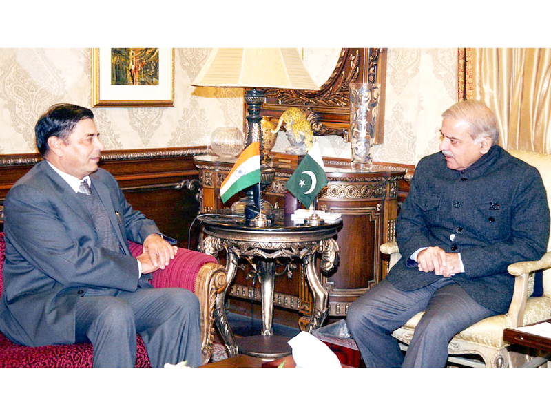 indian high commissioner tca raghavan meets cm shahbaz sharif photo online