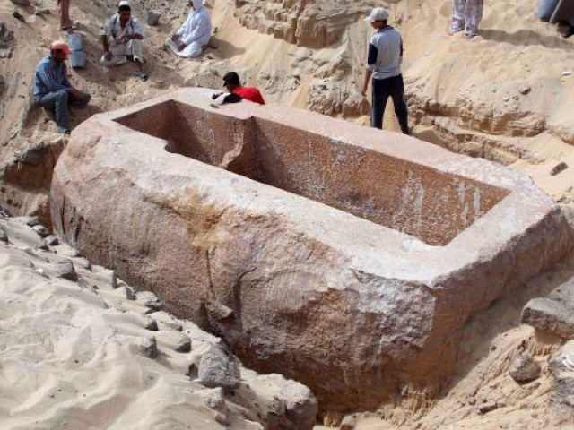 picture released on january 6 2014 shows the 60 ton quartzite sarcophagus chamber of king sobekhotep i in south abydos in upper egypt photo afp picture released on january 6 2014 shows the 60 ton quartzite sarcophagus chamber of king sobekhotep i in south abydos in upper egypt photo afp