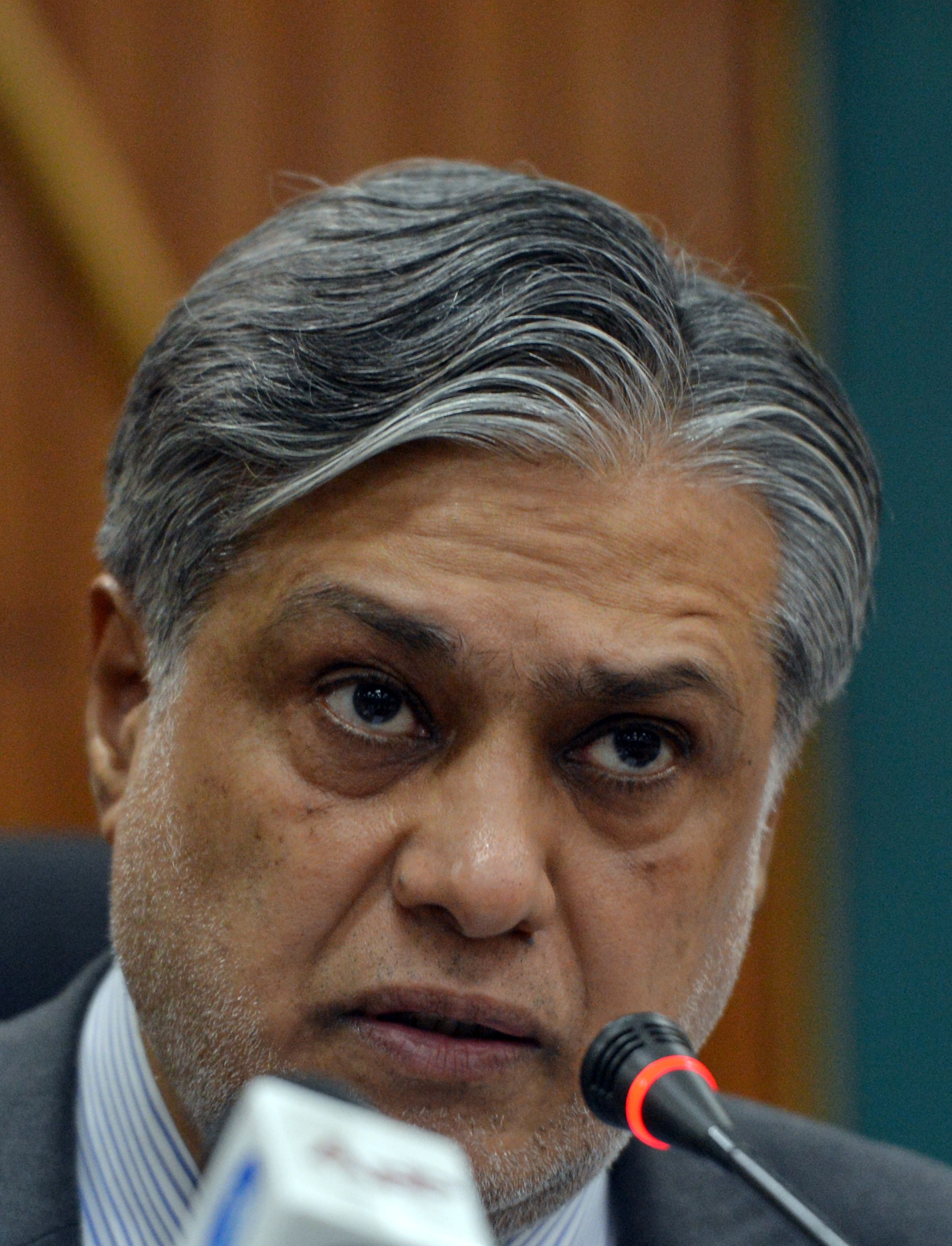 finance minister ishaq dar photo afp