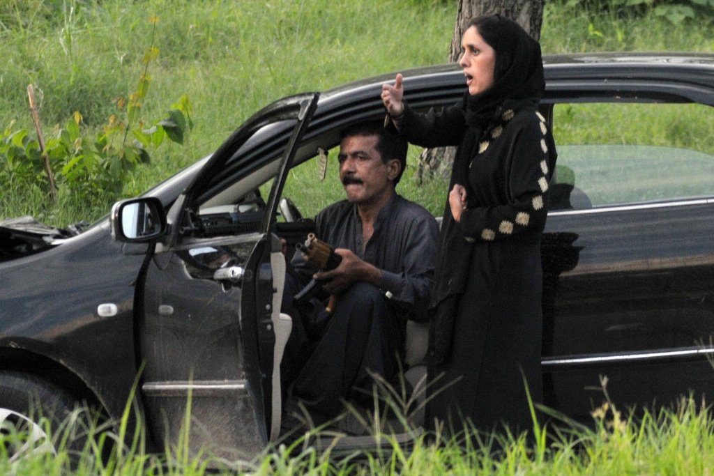 muhammad sikandar the notorious gunman responsible for the infamous islamabad standoff on august 15 and his wife kanwal photo zafar aslam