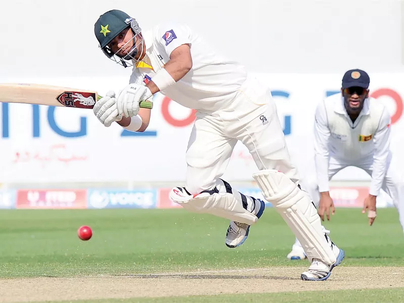 opener khurram manzoor was the only one to counter sri lanka bowling with success on an otherwise torrid day for pakistan photo afp opener khurram manzoor was the only one to counter sri lanka bowling with success on an otherwise torrid day for pakistan photo afp