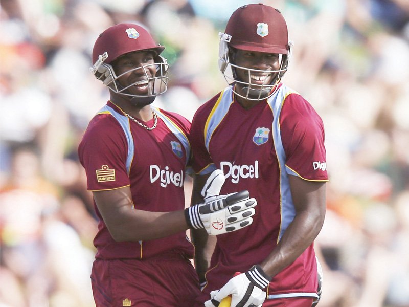 west indies bagged a big win against the black caps as edwards and bravo scored centuries photo afp