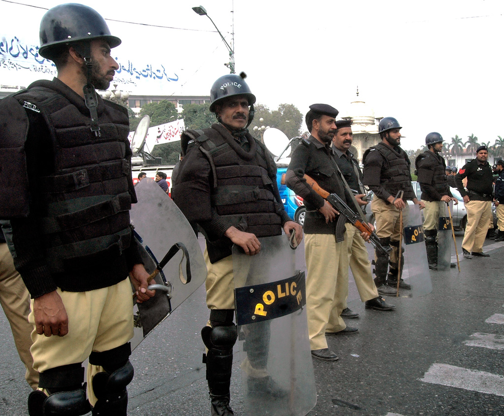 dco assured protesters that proper security arrangements had been made for all milad processions photo express file