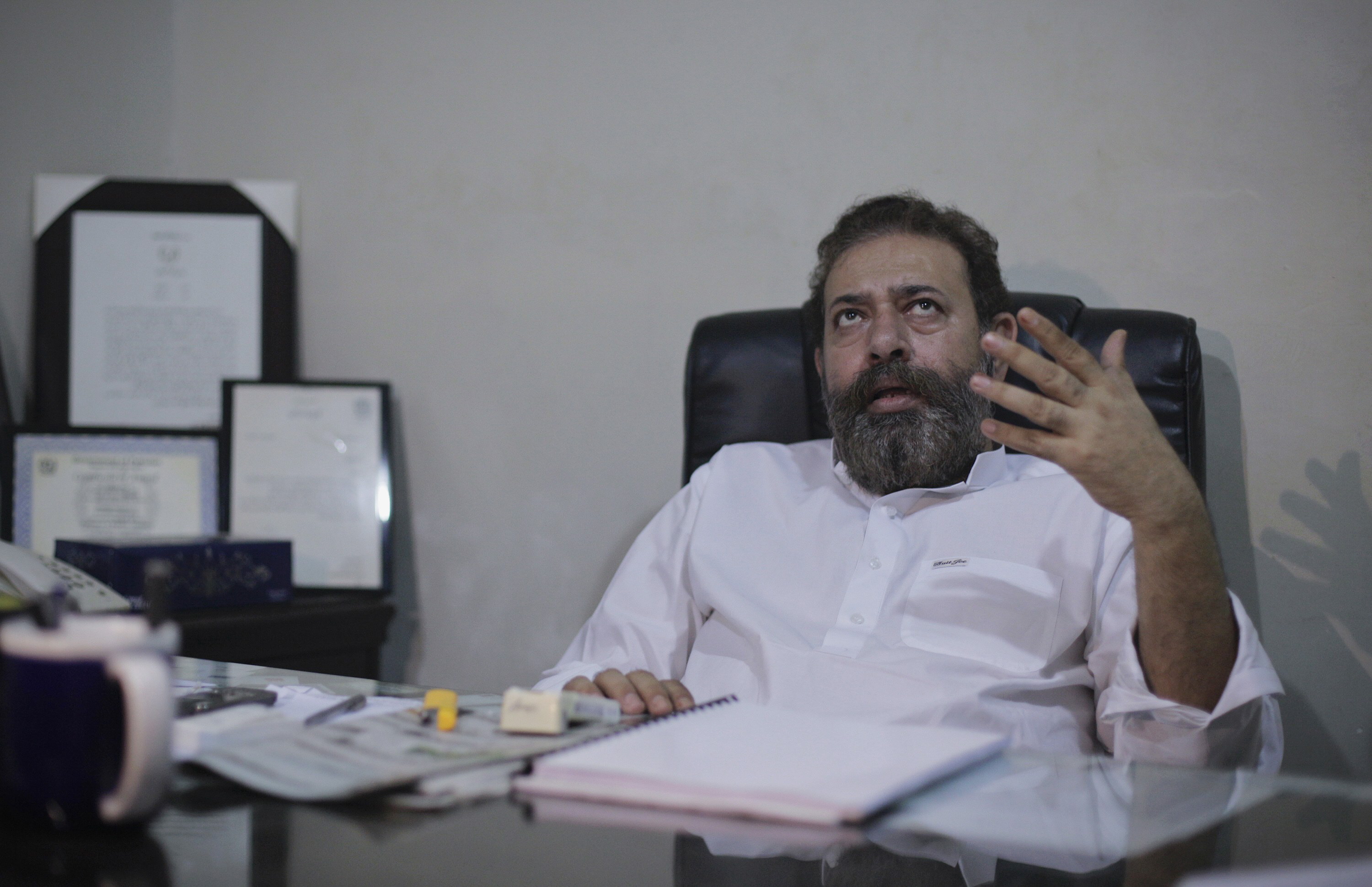 senior police official of crime investigation department cid chaudhry aslam gestures during an interview with reuters in 2012 photo reuters