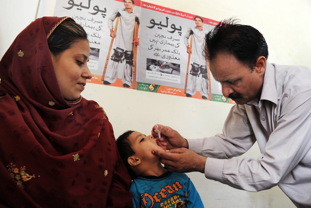 efforts to stamp out the crippling disease in pakistan have been seriously hampered by militant attacks photo afp