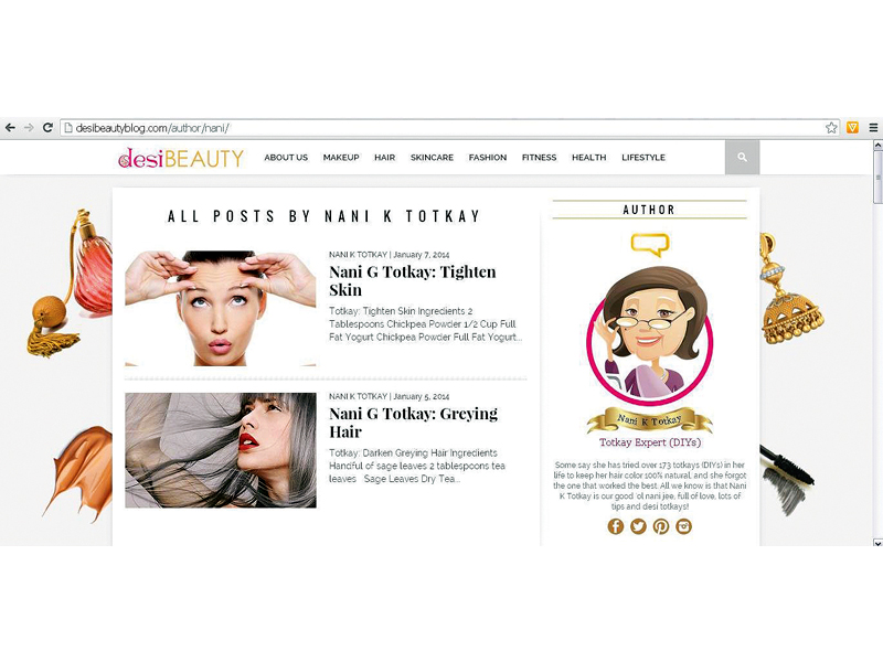 with expert advice the website aims to cover all facets of beauty for south asian females