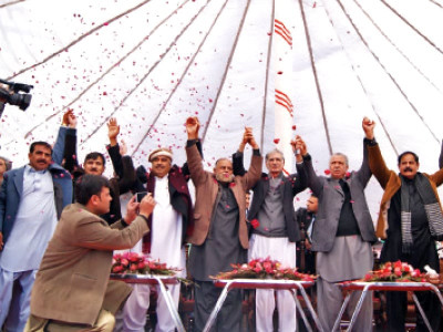 a game of words khattak reiterates promise of hazara province