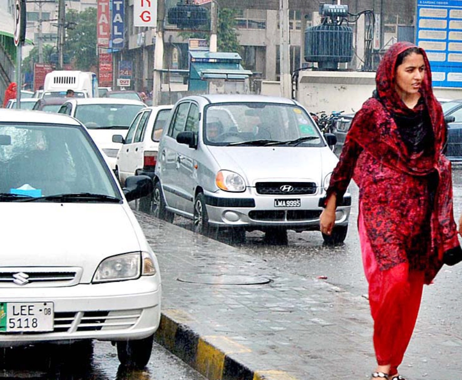 a woman walking in lahore photo app