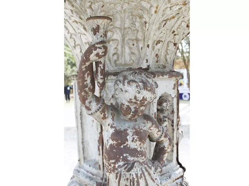 the frere hall fountain pictured above believed to have been donated by seth edulji dinshaw in 1890 it is made of marble with seraphs as a central feature of its design the seth is better known for setting up the edulji dinshaw dispensary in 1882 photo express the frere hall fountain pictured above believed to have been donated by seth edulji dinshaw in 1890 it is made of marble with seraphs as a central feature of its design the seth is better known for setting up the edulji dinshaw dispensary in 1882 photo express