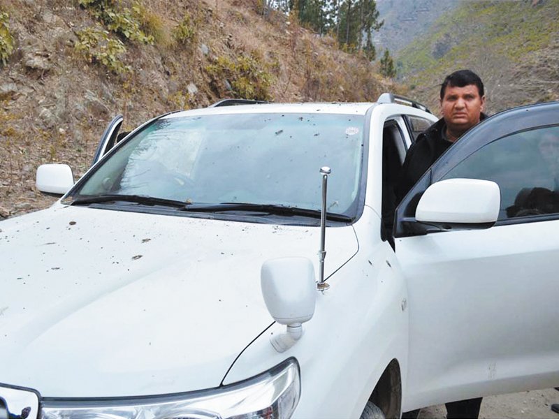 pm s adviser amir muqam at the blast site photo online