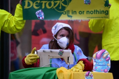 toxic chemicals found in children s clothes shoes greenpeace