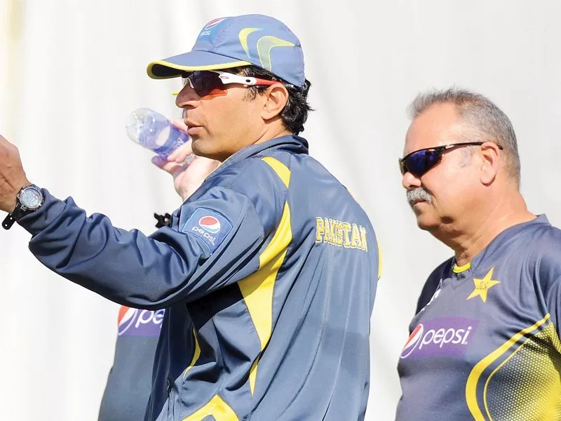 dav whatmore and misbahul haq would hope to end their two year association on a high and draw the test series with sri lanka photo afp dav whatmore and misbahul haq would hope to end their two year association on a high and draw the test series with sri lanka photo afp