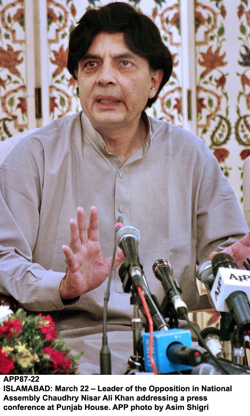 nisar says the government wants to find a durable solution of the menace of terrorism photo app