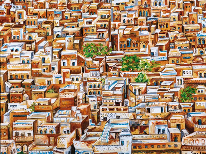 nazia ejaz showcased her latest series of cityscapes and rickshaws at the canvas gallery she said that the rickshaws are a symbol of pakistan and its people photos courtesy canvas gallery