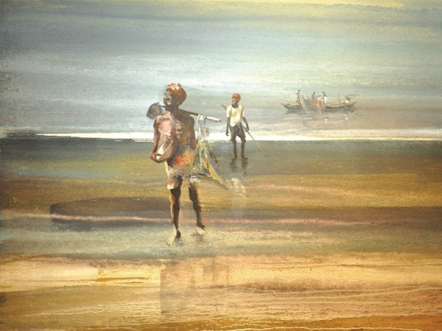 ahmed uses smooth bold strokes and subdued tones to lend depth to his paintings photos express ahmed uses smooth bold strokes and subdued tones to lend depth to his paintings photos express