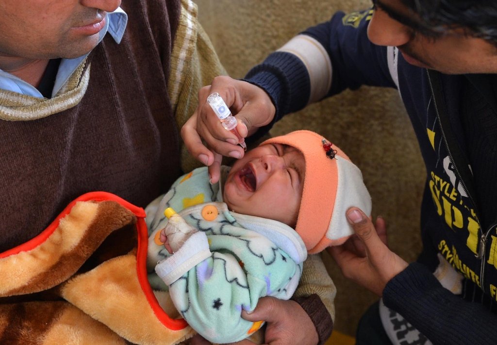 83 out of 91 polio cases in 2013 in pakistan are genetically linked to polio virus circulating actively in peshawar photo afp