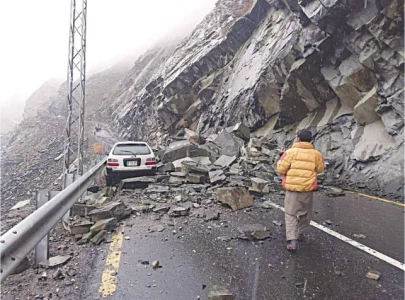 five dead as landslide sweeps vehicle in skardu five dead as landslide sweeps vehicle in skardu