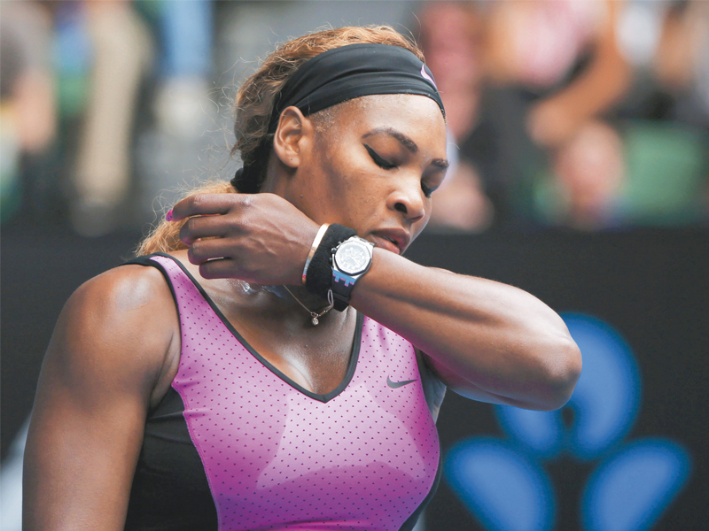 serena williams was sent packing in a shock fourth round loss to ana ivanovic at the australian open on sunday she was suffering from a back injury photo reuters