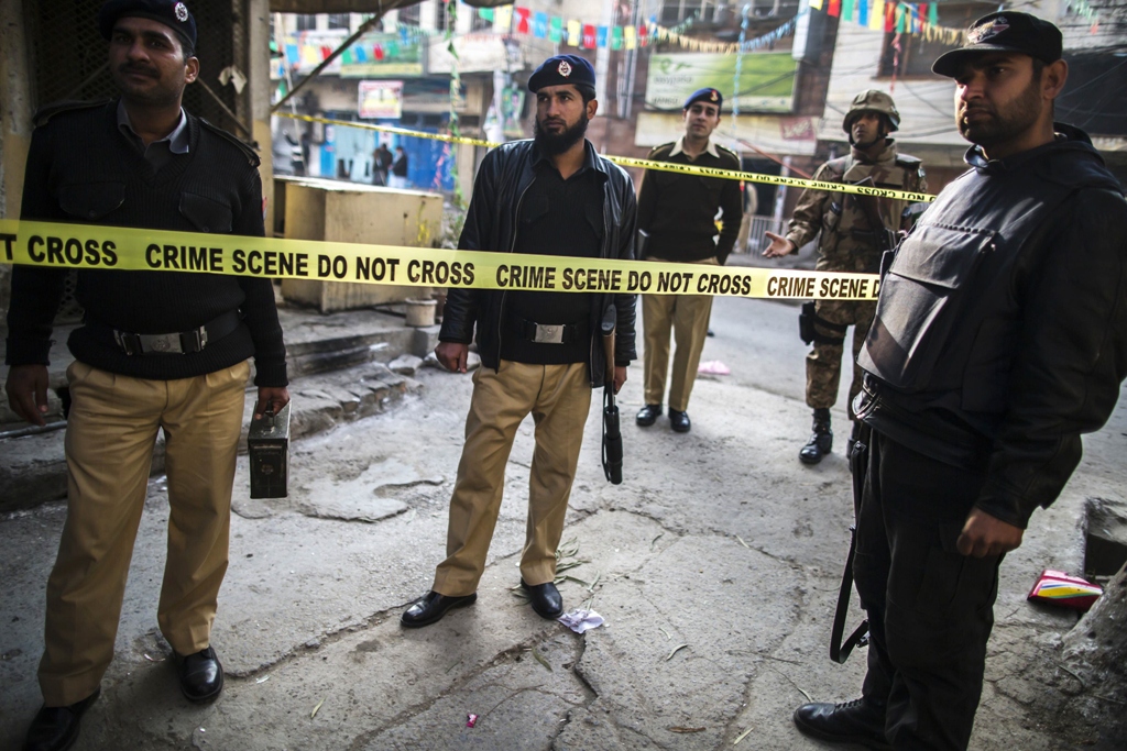 security officials cordon off the site of a suicide blast in rawalpindi january 20 2014 photo reuters