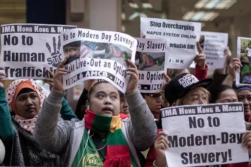 protest against abuse of indonesian domestic helper in hong king photo afp protest against abuse of indonesian domestic helper in hong king photo afp
