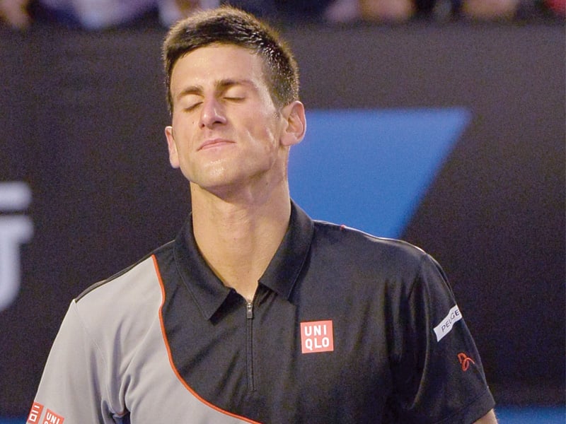 wawrinka s win halted djokovic s 25 match winning streak at the australian open which had stretched back to 2011 photo afp