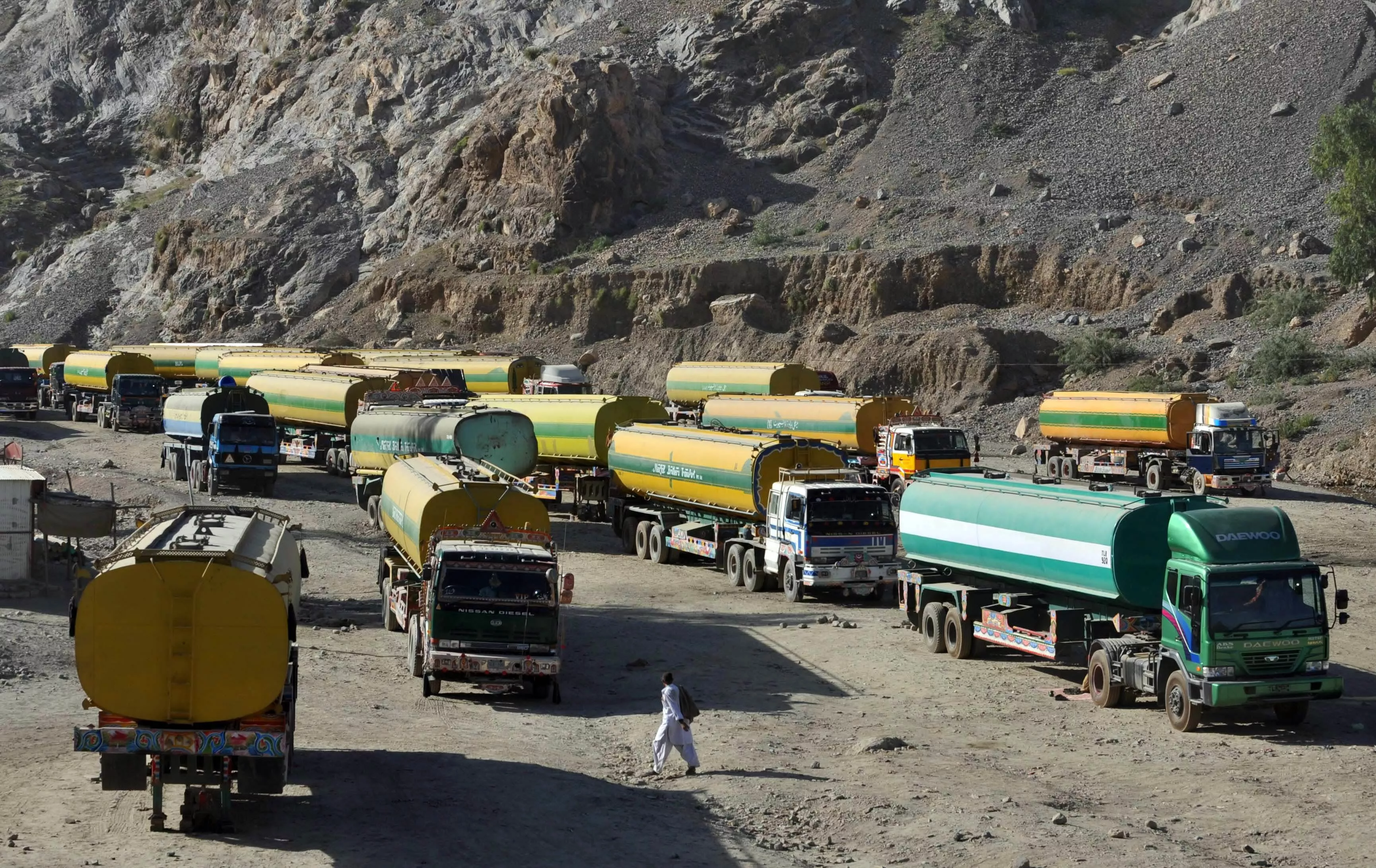on monday morning six more containers were allowed to leave for karachi from khyber agency photo afp file on monday morning six more containers were allowed to leave for karachi from khyber agency photo afp file