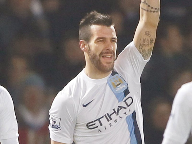 two goals from alvaro negredo helped take city into the final of the league cup photo reuters two goals from alvaro negredo helped take city into the final of the league cup photo reuters