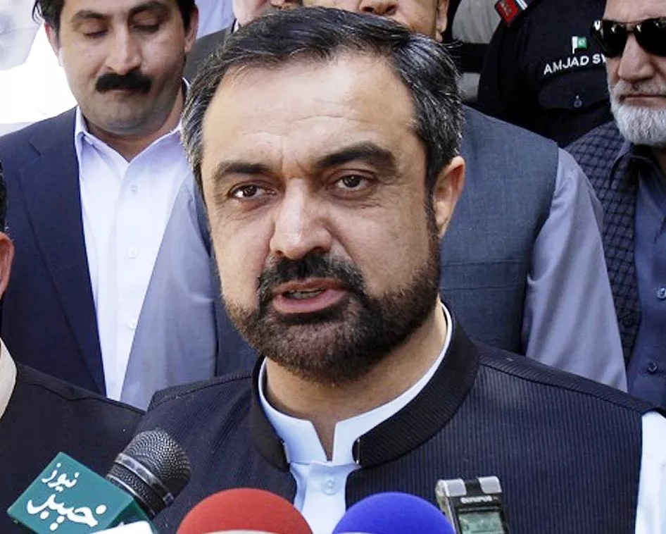 khyber pakhtunkhawa governor engineer shaukatullah khan talking to media after a jirga photo inp khyber pakhtunkhawa governor engineer shaukatullah khan talking to media after a jirga photo inp