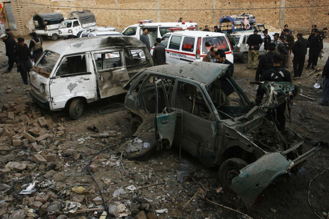 the site of the bomb blast in peshawar photo reuters the site of the bomb blast in peshawar photo reuters