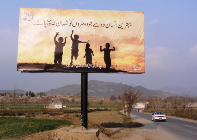 translated the billboard reads 039 the best person is one who does not harm others 039 photo express translated the billboard reads 039 the best person is one who does not harm others 039 photo express