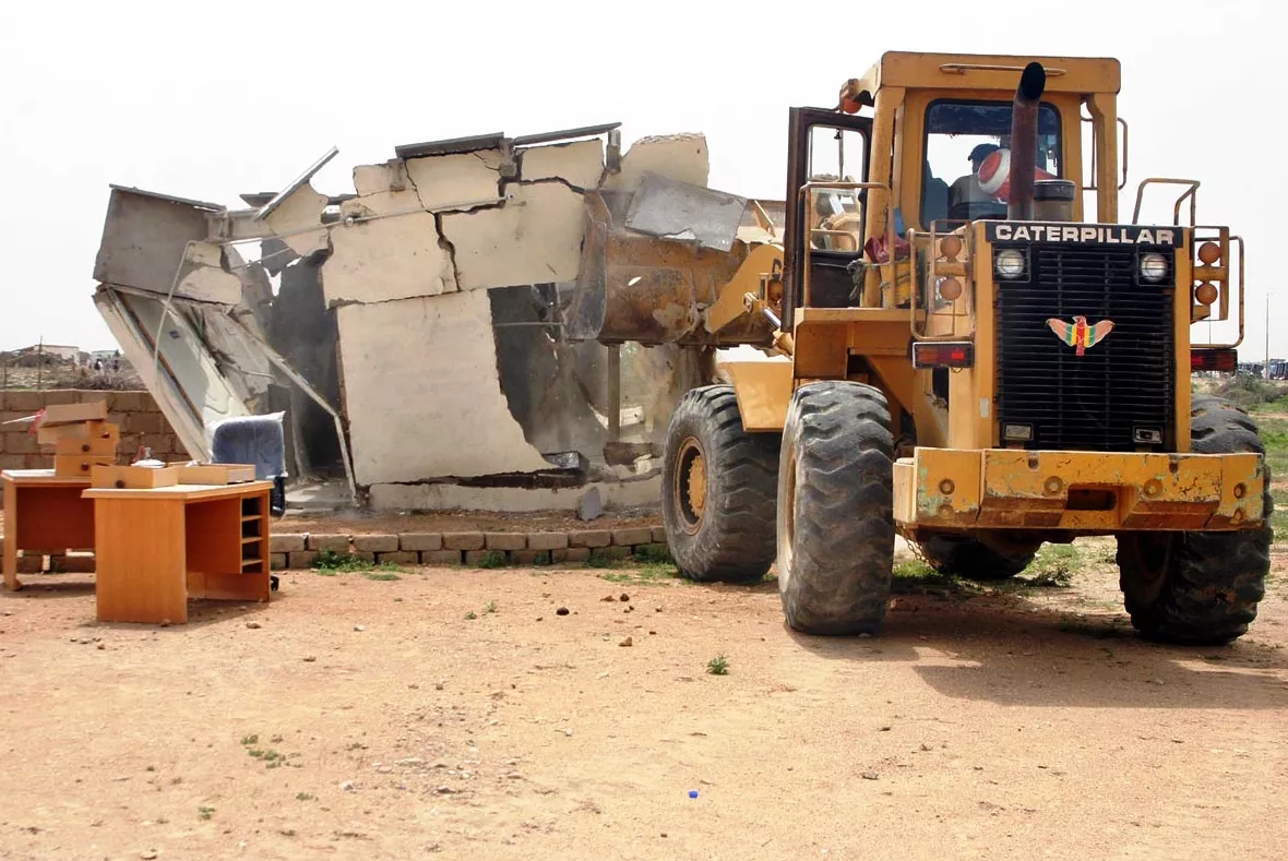 warraich said the plaza owner had promised to remove the encroached portion on his own a week ago but had not done so photo online file warraich said the plaza owner had promised to remove the encroached portion on his own a week ago but had not done so photo online file