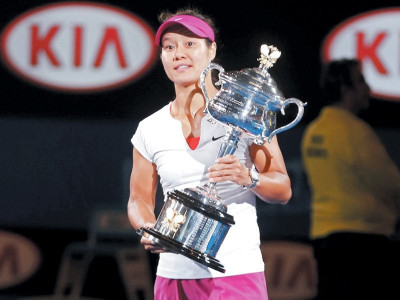 australian open li cruises to second grand slam title