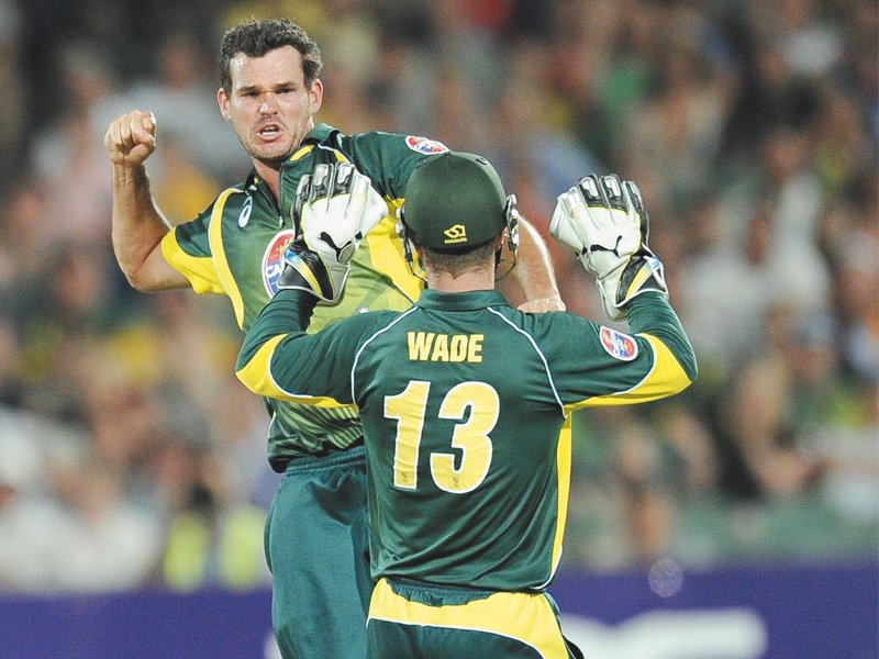 clint mckay played an integral role in the match to end with figures of three for 36 for the hosts photo afp