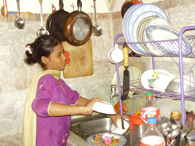 one in every four households in pakistan has a child employed in domestic labour