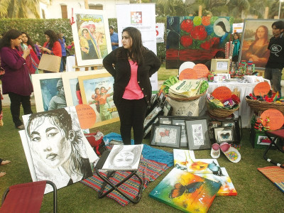 charity bazaar showcases global cultures