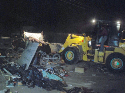 facing resistance anti encroachment drive turns violent in saddar