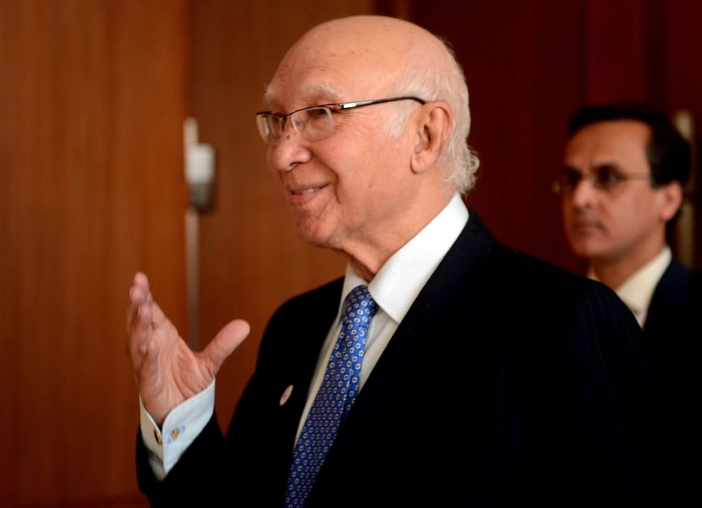 adviser to prime minister nawaz sharif on foreign affairs sartaj aziz photo afp