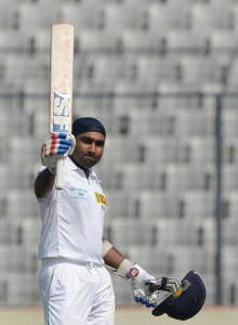 1st test jayawardene s double ton floors bangladesh