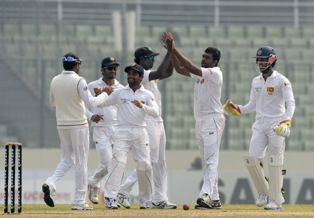 deadly combination the spin pace duo of perera and lakmal ran through bangladesh 039 s middle and lower order to secure sri lanka 039 s second highest test win photo afp deadly combination the spin pace duo of perera and lakmal ran through bangladesh 039 s middle and lower order to secure sri lanka 039 s second highest test win photo afp
