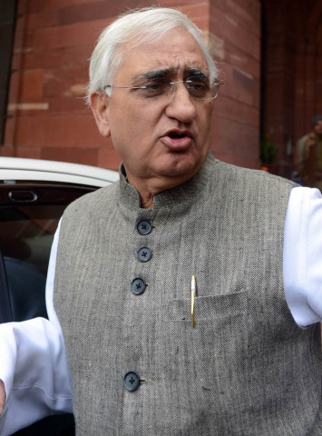 indian minister of external affairs salman khurshid photo afp