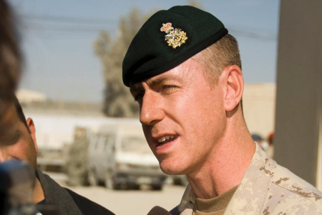 file photo of ex canadian brigadier general daniel menard as he addresses the media in 2010 photo afp file photo of ex canadian brigadier general daniel menard as he addresses the media in 2010 photo afp