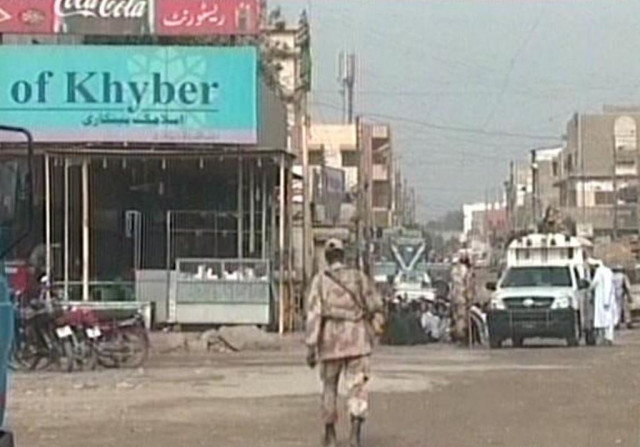 express news screengrab of rangers in sohrab goth karachi express news screengrab of rangers in sohrab goth karachi